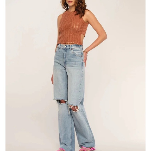 Heartloom - Oasis Cotton Knit Crop Tie Top - Picture 3 of 16